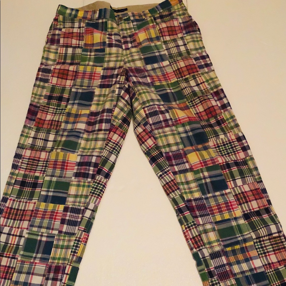 🚫SOLD🚫Tommy Hilfiger PLAID patchwork  checkered.
